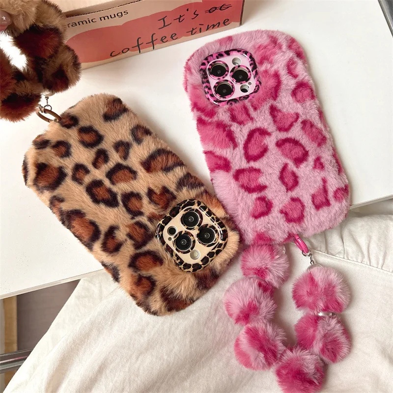 Phone Cases For Iphone 16 - غطاء هاتف أنيق بتصميم الفهد الفروي