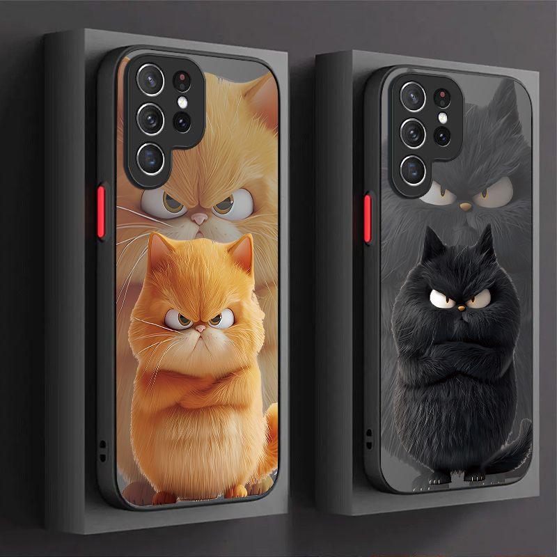 جراب بتصميم زوج القطط الغاضبة  - مراجعة Phone Cases Galaxy A16 5G وسعره