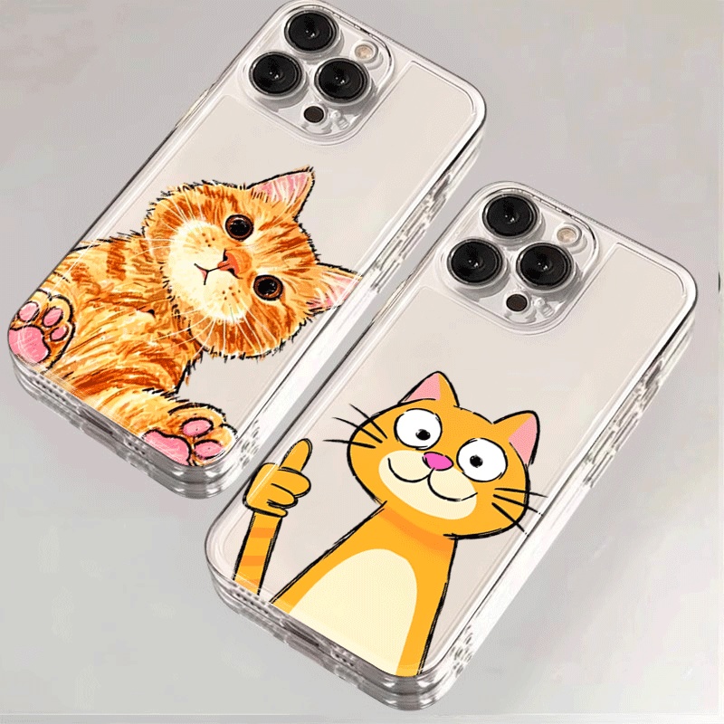 غطاء هاتف لطيف بتصميم قطة برتق - مراجعة Phone Cases Xiaomi 15 وسعره