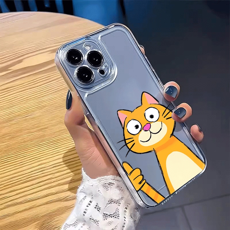غطاء هاتف لطيف بتصميم قطة برتق - مراجعة Phone Cases Xiaomi 15 وسعره