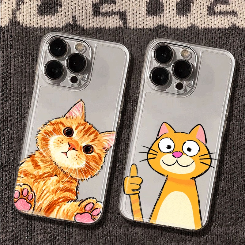 غطاء هاتف لطيف بتصميم قطة برتق - مراجعة Phone Cases Xiaomi 15 وسعره